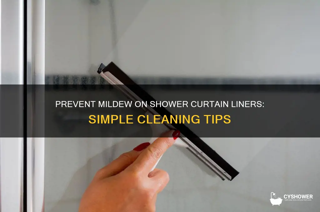 how stop shower curtain liner mildew