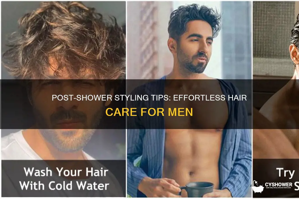 how style hair as a guy after shower