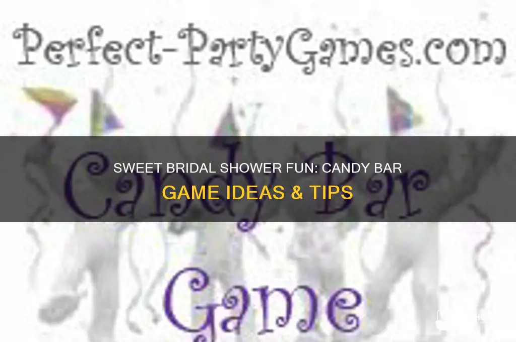 how sweet it is candy bar game bridal shower