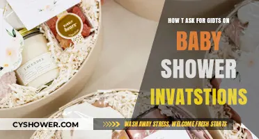 Elegant Ways to Request Gifts on Baby Shower Invitations