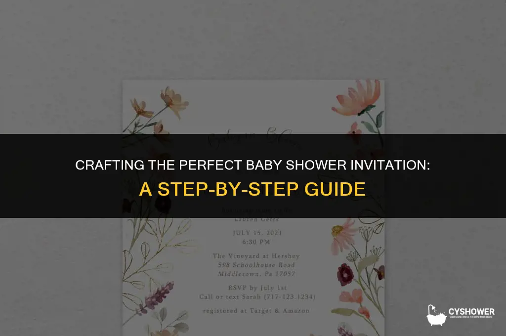how t fill out a baby shower invitation