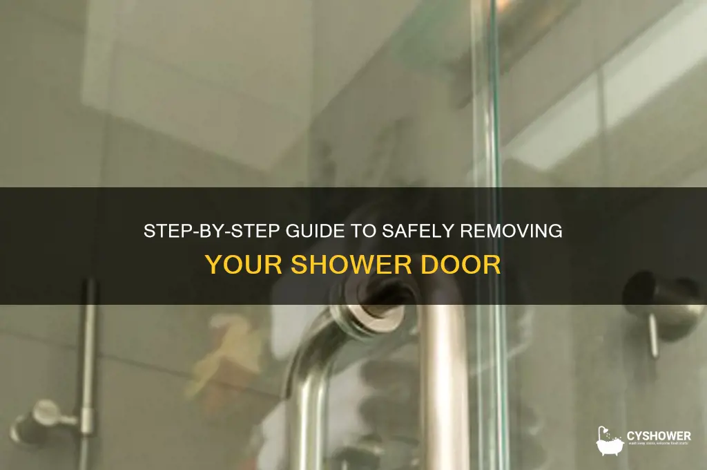 how t orip out s shower door