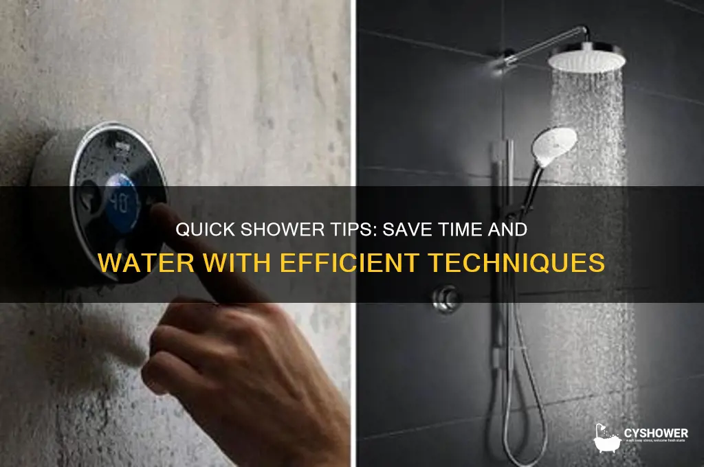 how take a shower quickly