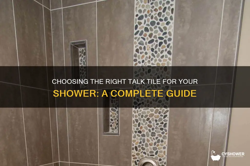how talk should tile be in a shower