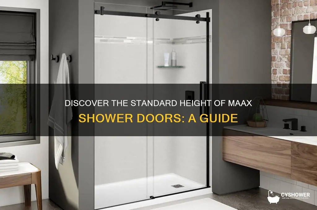 how tall are maax shower doors
