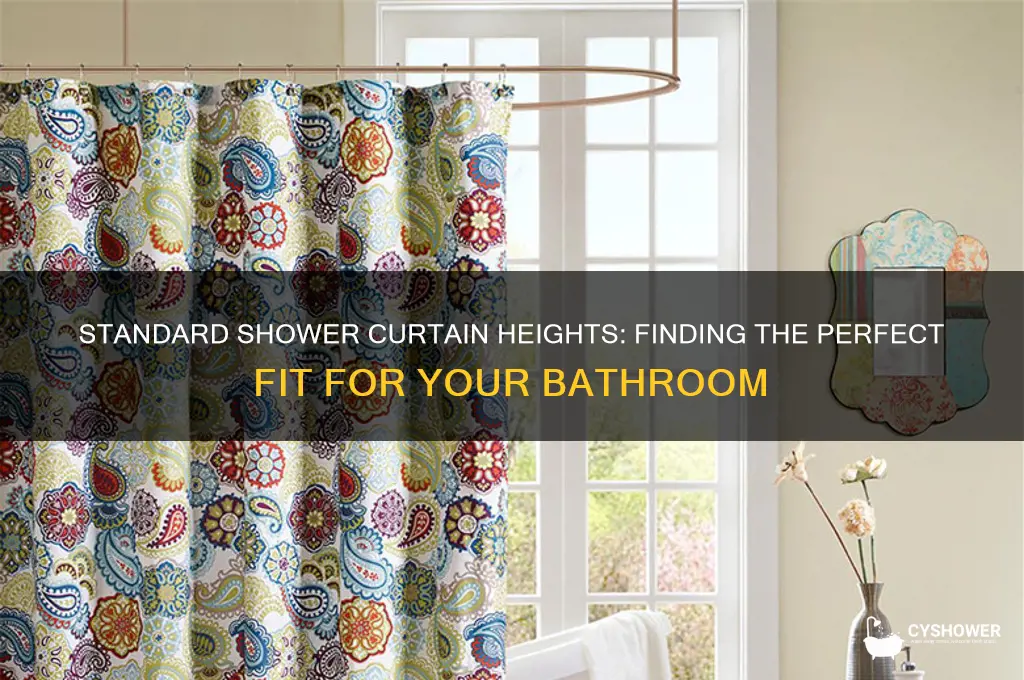 how tall are shower curtains