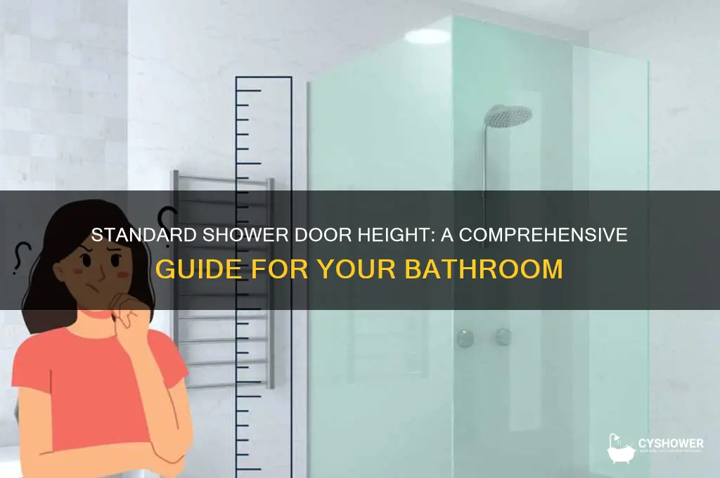 how tall is a shower door