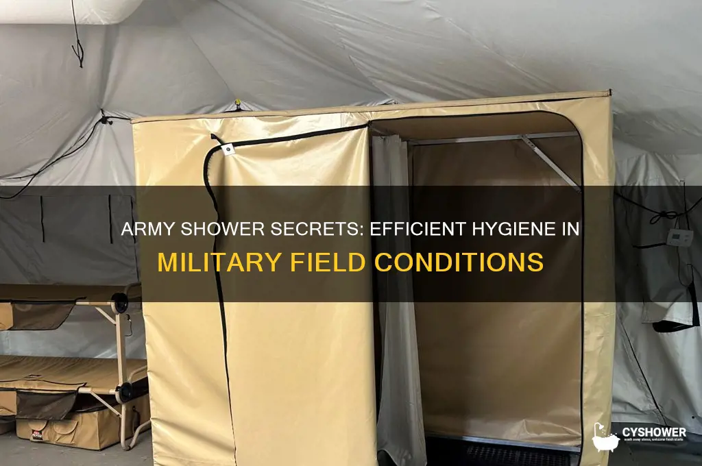 how the army take shower
