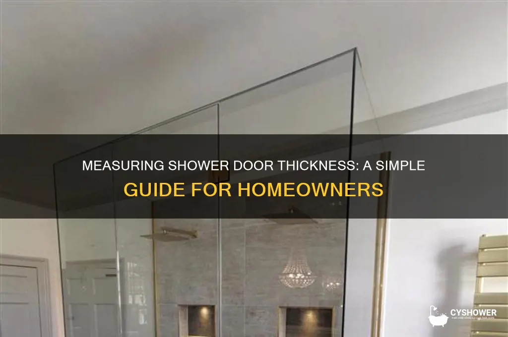 how thich is my shower door