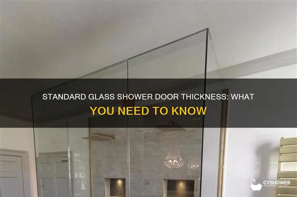 how thick are tipical glass shower doors