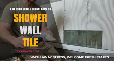 Ideal Thinset Thickness for Shower Wall Tile Installation Guide