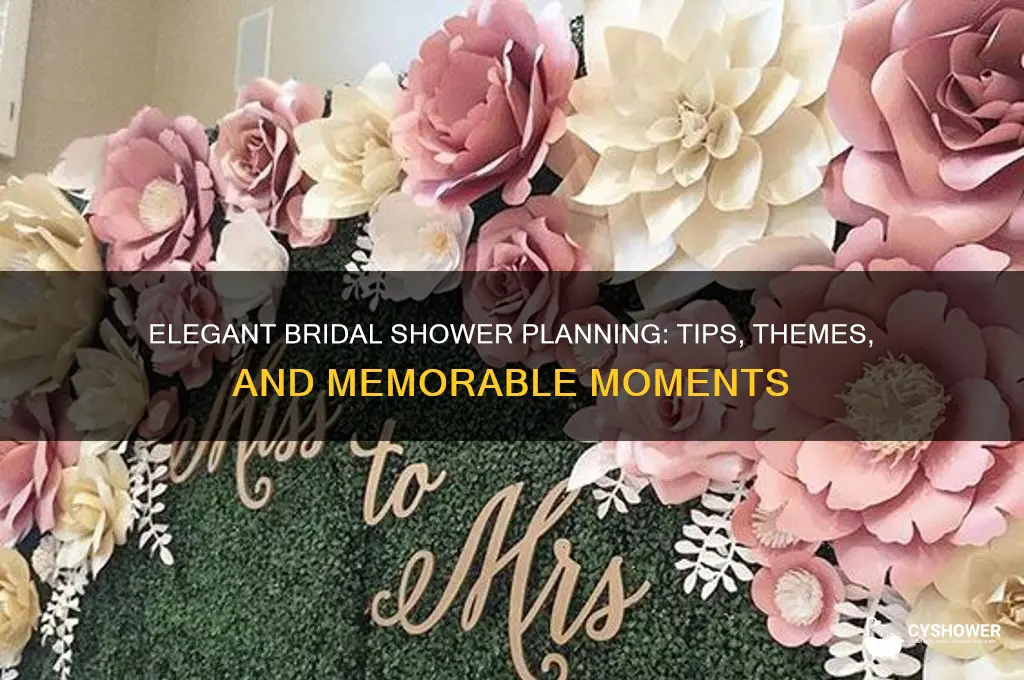 how throw a bridal shower