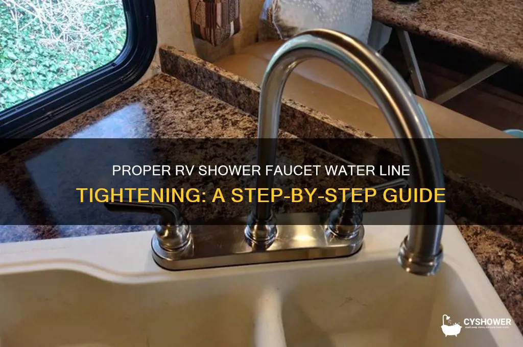 how tight to tighten rv shower faucet water linea