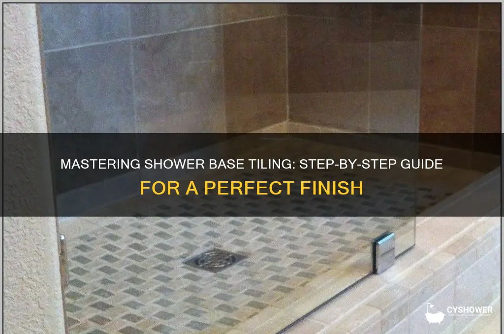 how tile a shower base