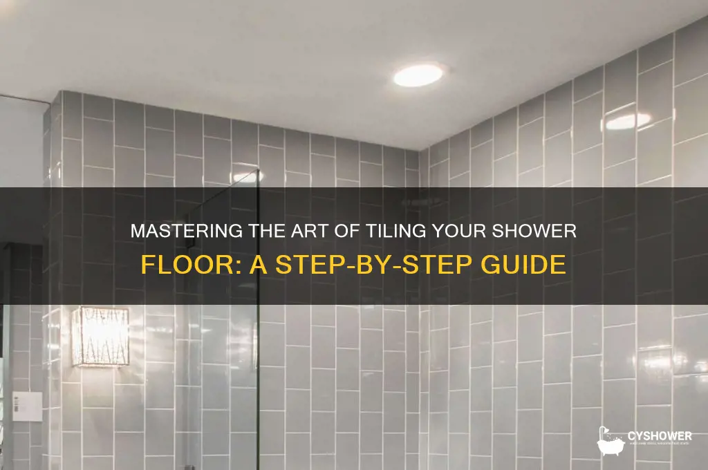 how tile shower floor
