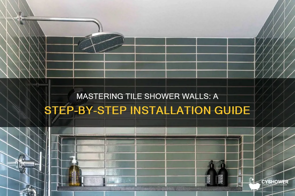 how tile shower walls