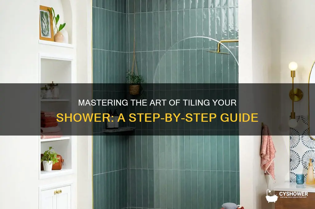 how tile shower
