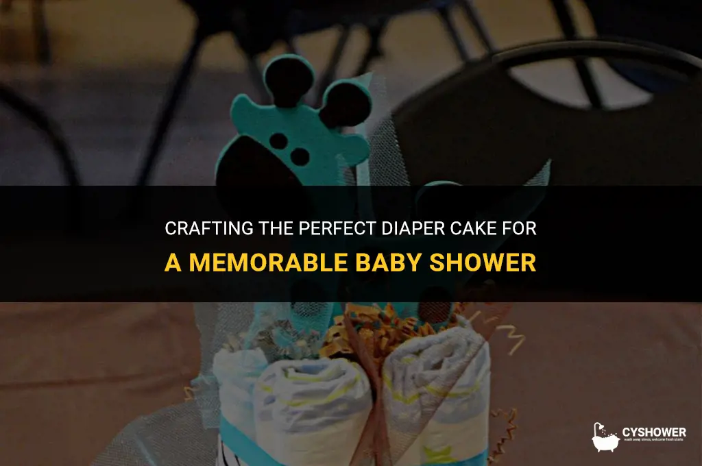 how to a diaper cake for baby shower