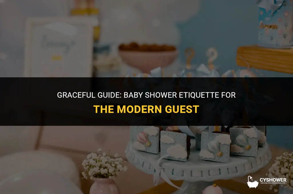 how to act at a baby shower