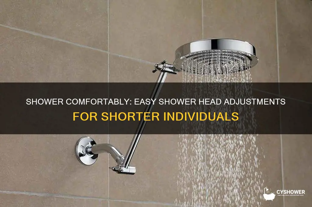 how to adapt a shower head for a short person