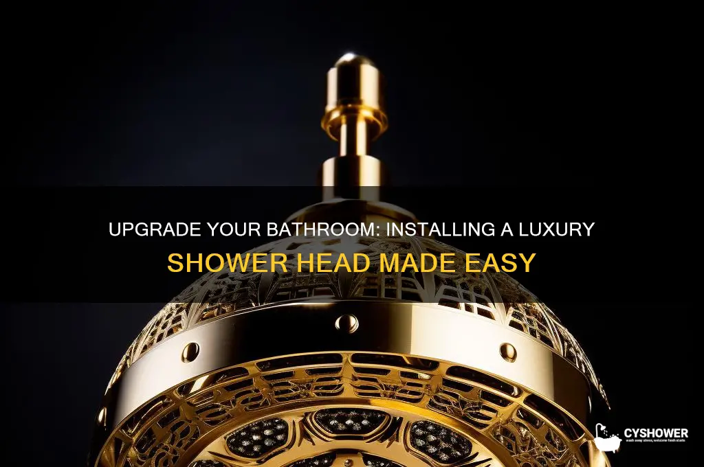 how to add a luxury shower head