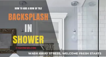 Easy Steps to Install a Tile Backsplash Row in Your Shower