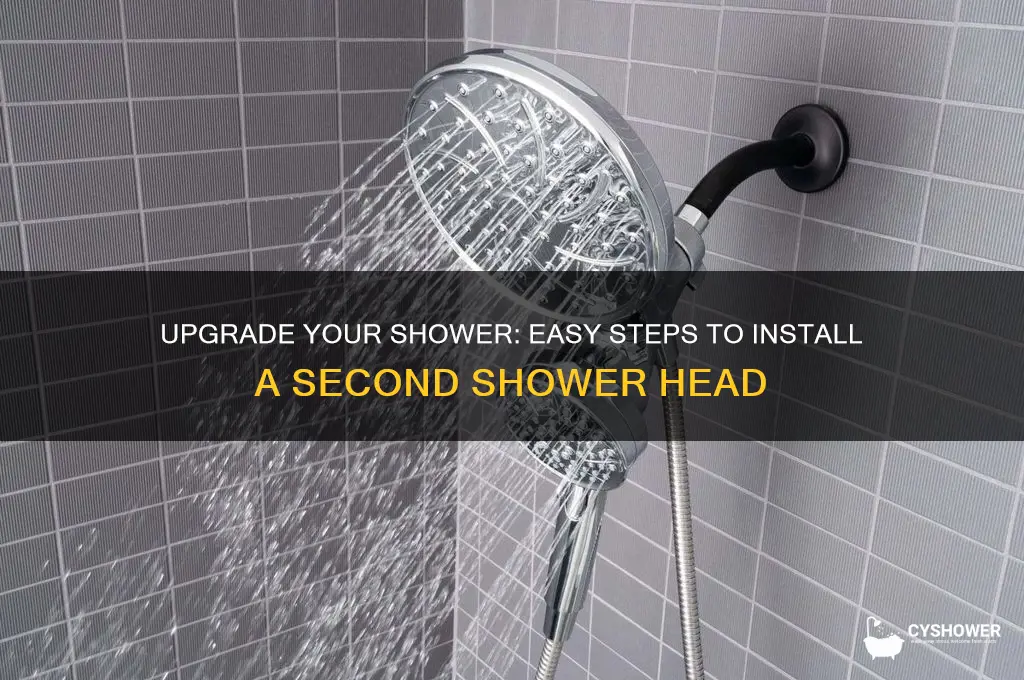 how to add a second shower head