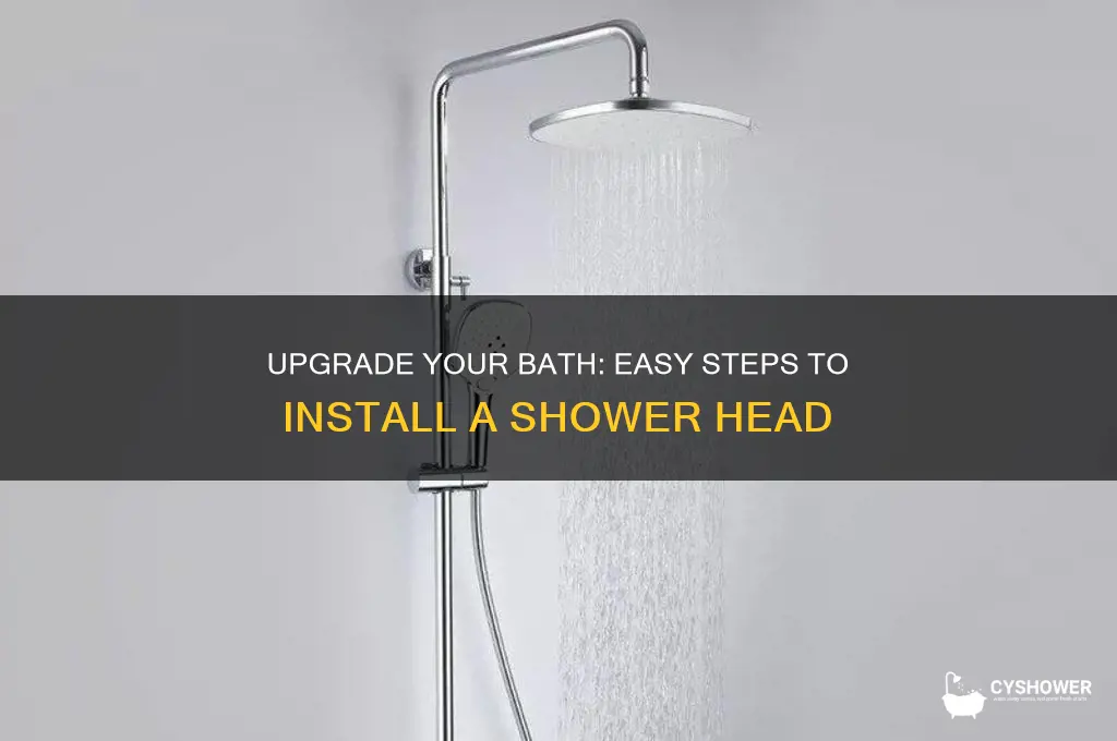 how to add a shower head to a bathtub