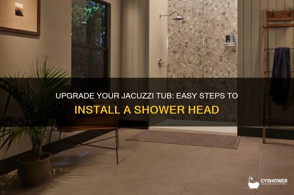 how to add a shower head to a jacuzzi tub