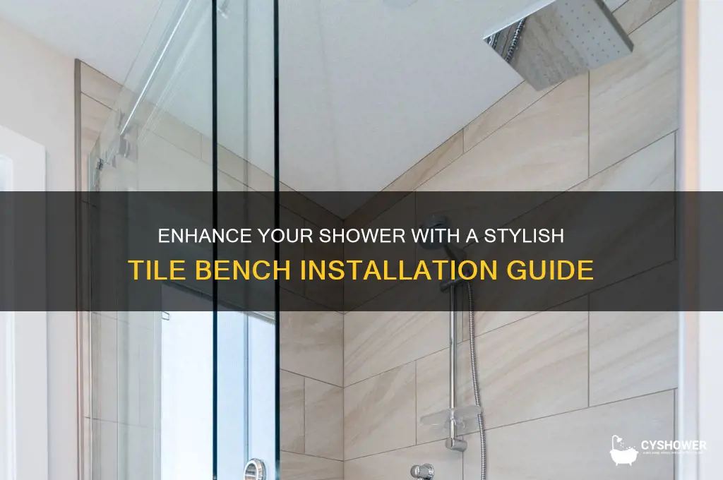 how to add a tile bench in shower
