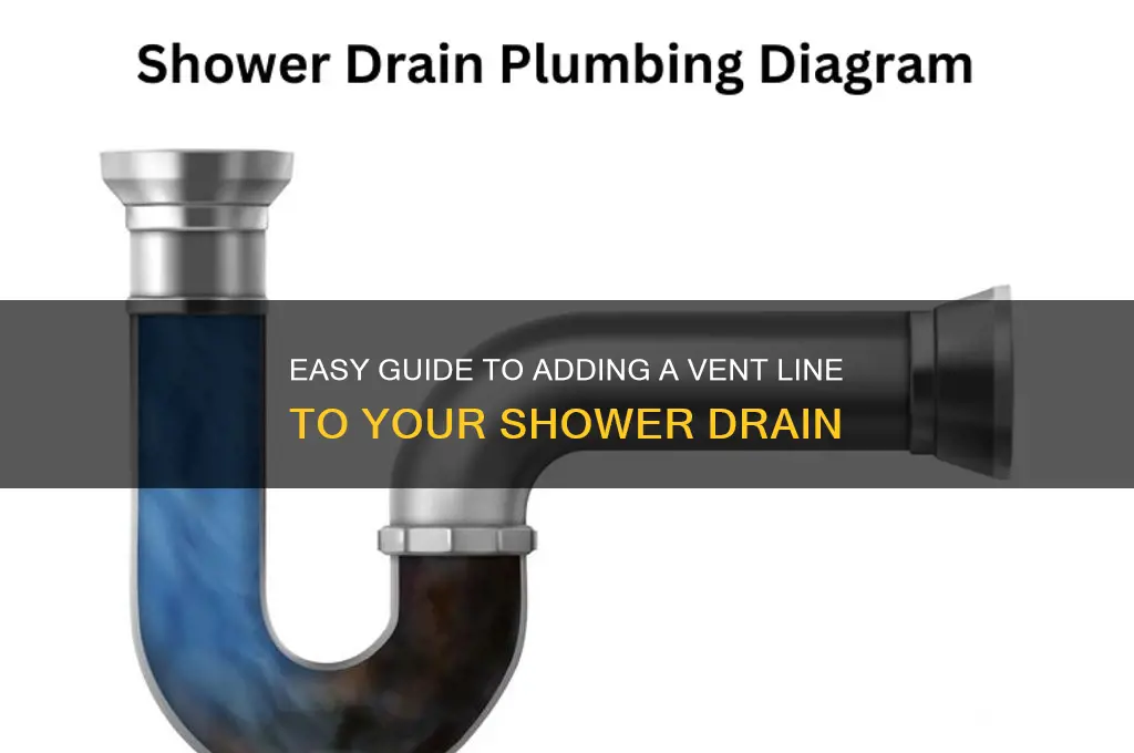how to add a vent line to a shower drain