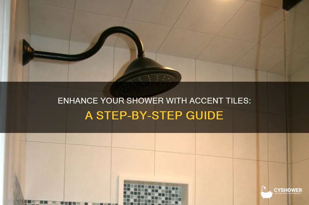 how to add accent tile to shower