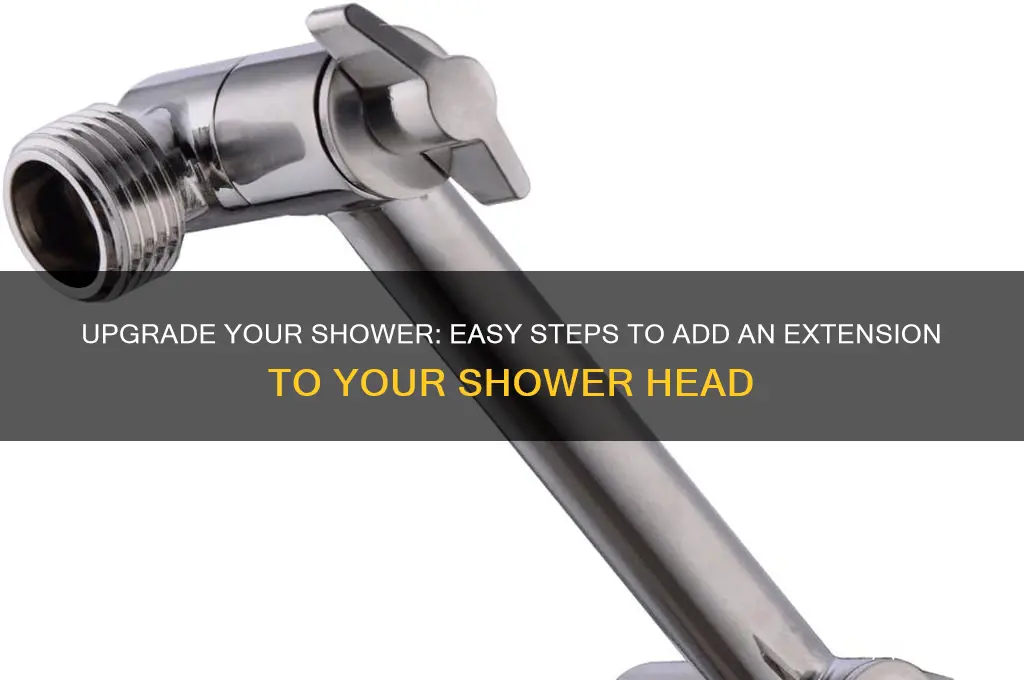 how to add extension to shower head