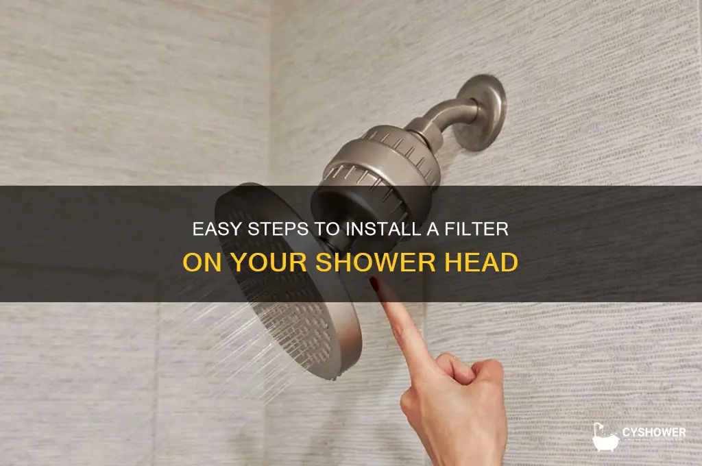 how to add filter to shower head