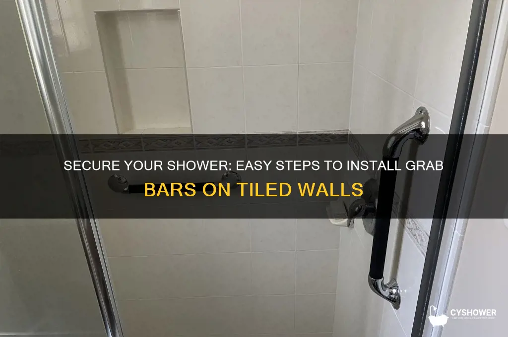 how to add grab bars to tiled shower
