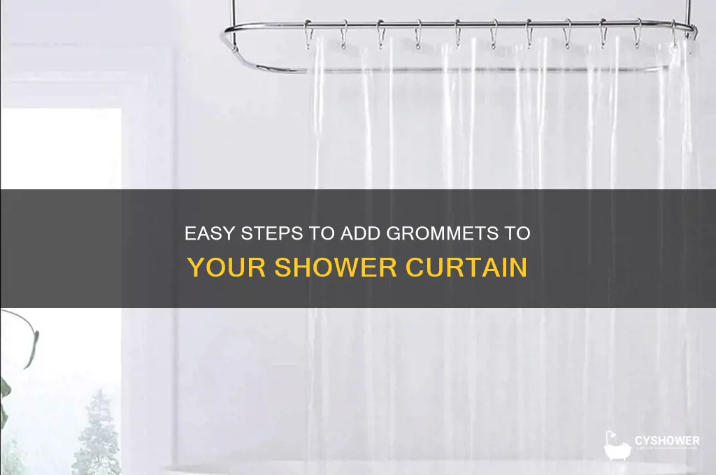 how to add grommet to shower curtain