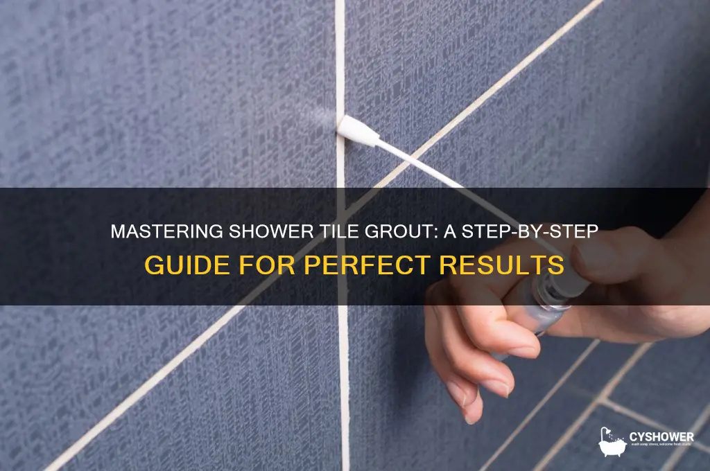 how to add grout to shower tile