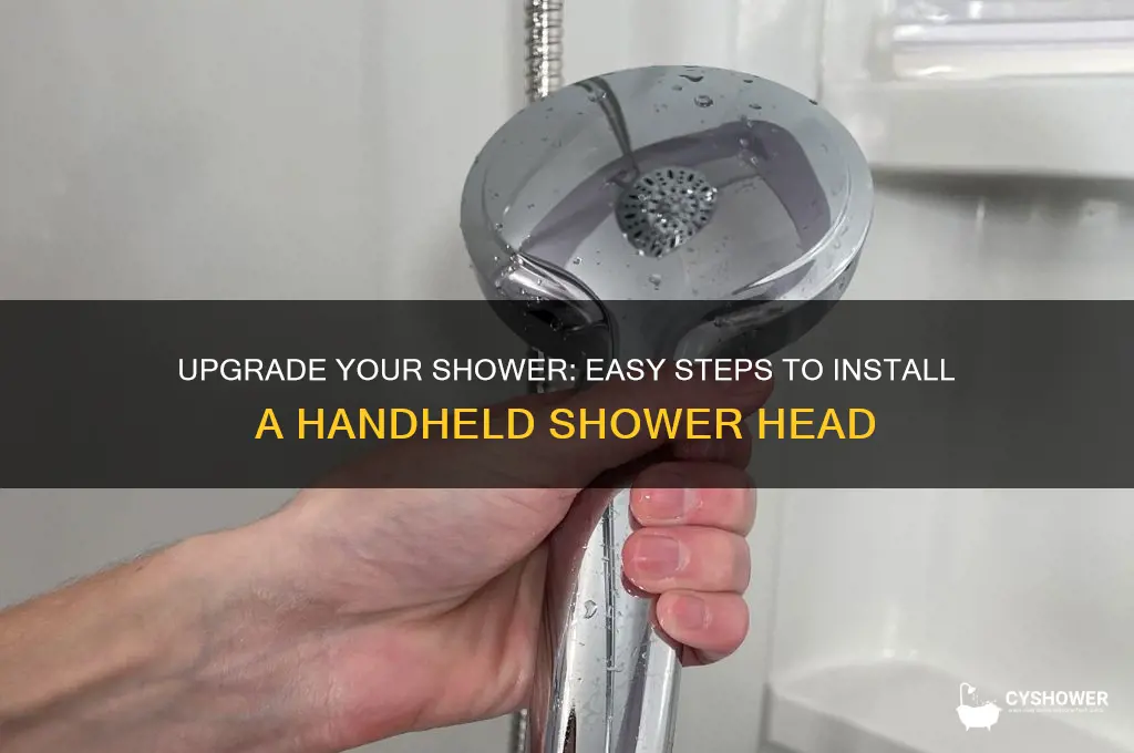 how to add handheld shower head to existing shower