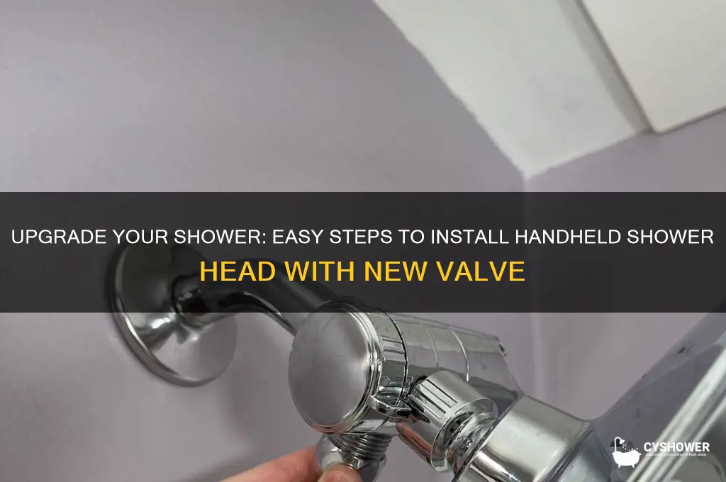how to add handheld shower head with new valve