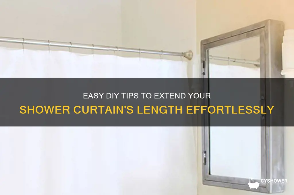 how to add length to your shower curtain