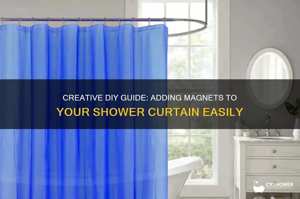 how to add magnets to shower curtain