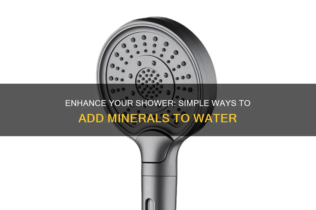 how to add minerals to shower water