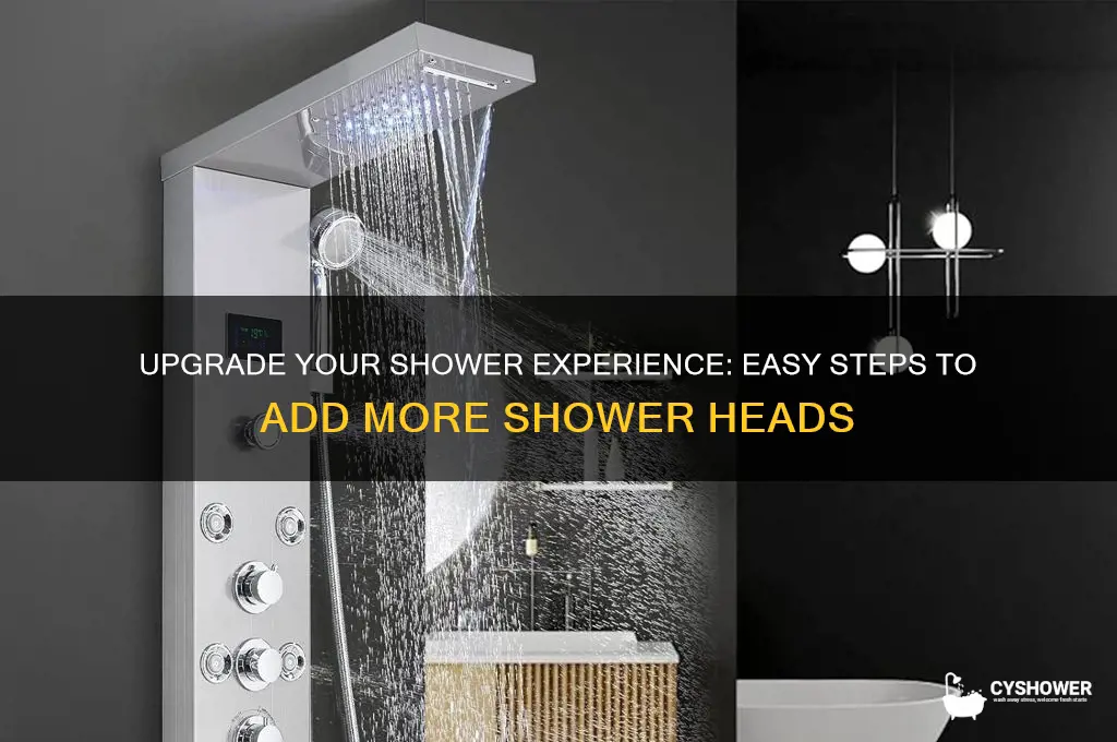 how to add more shower heads