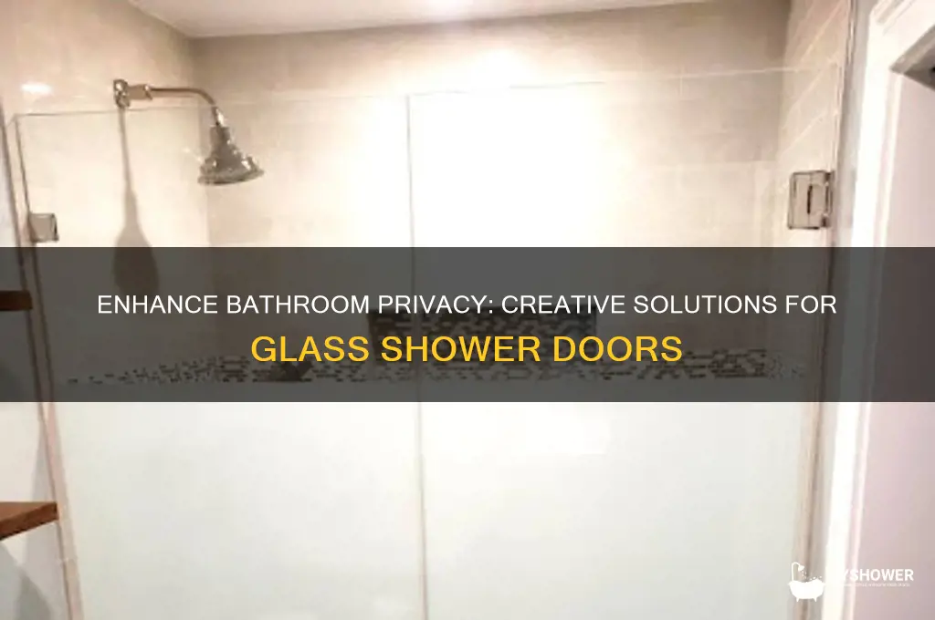 how to add privacy to glass shower door