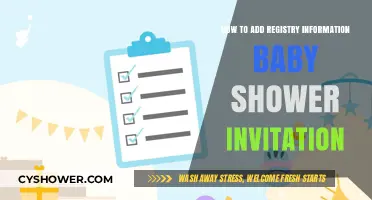Adding Registry Info to Baby Shower Invites: A Simple Guide
