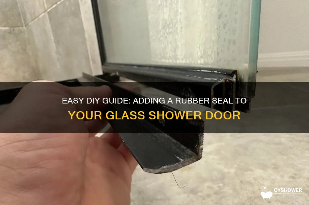 how to add rubber seal to glad shower door
