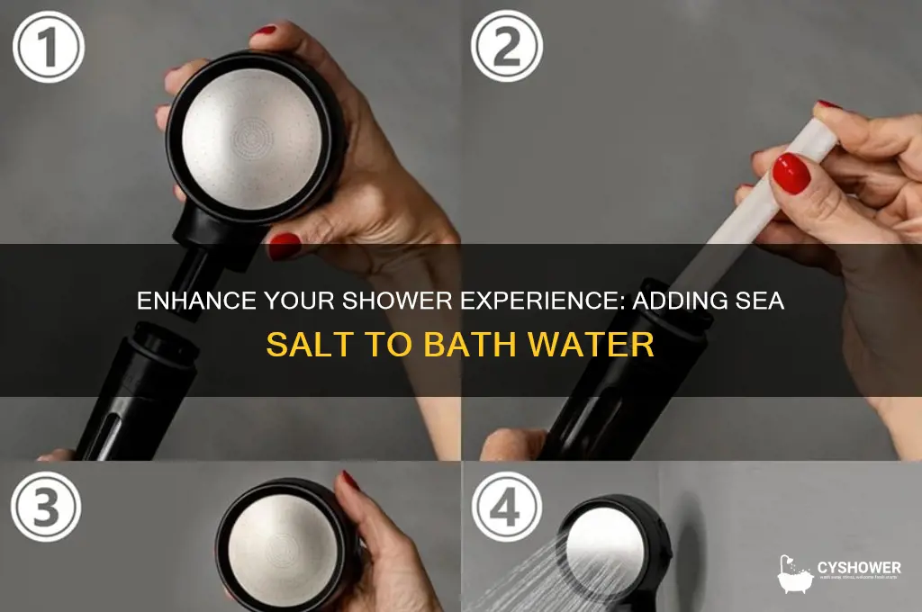 how to add sea salt to shower water