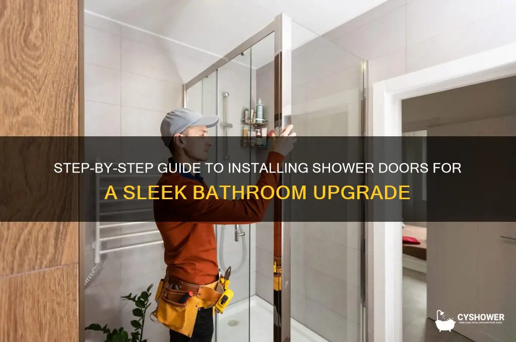 how to add shower doors