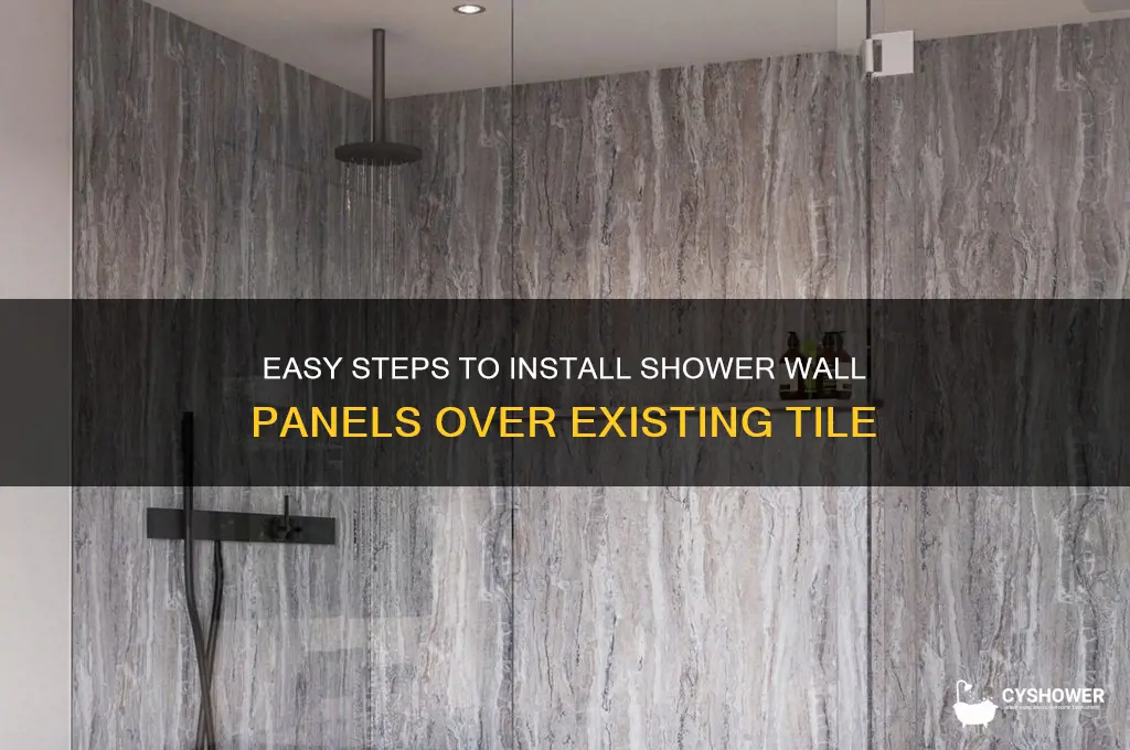 how to add shower wall over tile