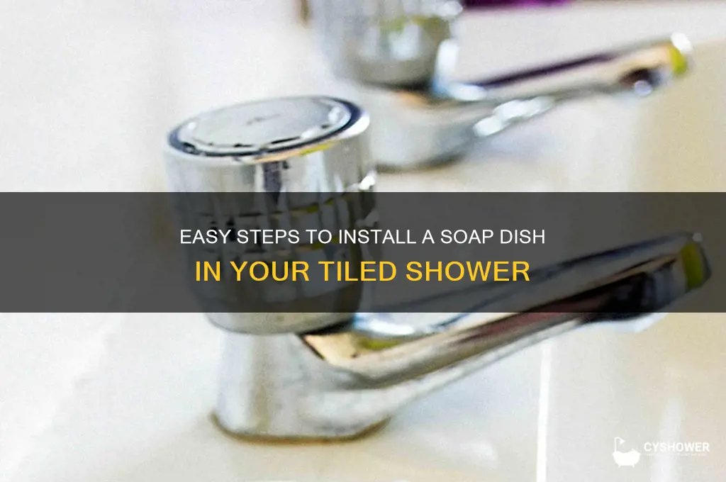how to add soap dish to tile shower